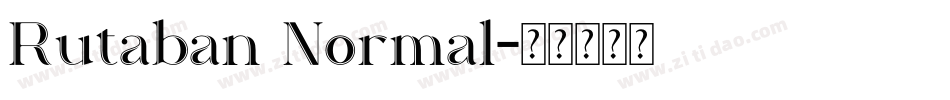 Rutaban Normal字体转换